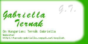 gabriella ternak business card